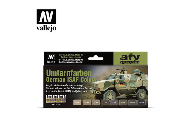 Gamers Guild AZ Vallejo Vallejo Set:  71.159 Umtarnfarben German ISAF Colors HobbyTyme