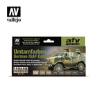 Gamers Guild AZ Vallejo Vallejo Set:  71.159 Umtarnfarben German ISAF Colors HobbyTyme