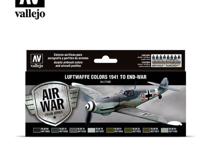 Gamers Guild AZ Vallejo Vallejo Set: 71.166 Luftwaffe colors 1941 to end-war HobbyTyme
