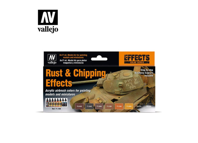 Gamers Guild AZ Vallejo Vallejo Set: 71.186 Rust & Chipping Effects HobbyTyme