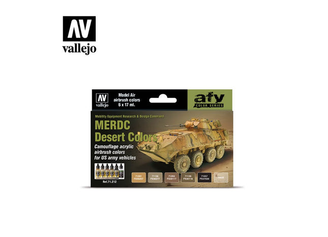 Gamers Guild AZ Vallejo Vallejo Set: 71.212 MERDC Desert Colors HobbyTyme