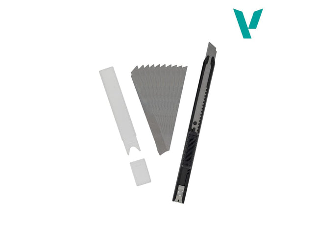 Gamers Guild AZ Vallejo Vallejo: Slim Snap-Off Knife & 10 Blades (Pre-Order) AGD