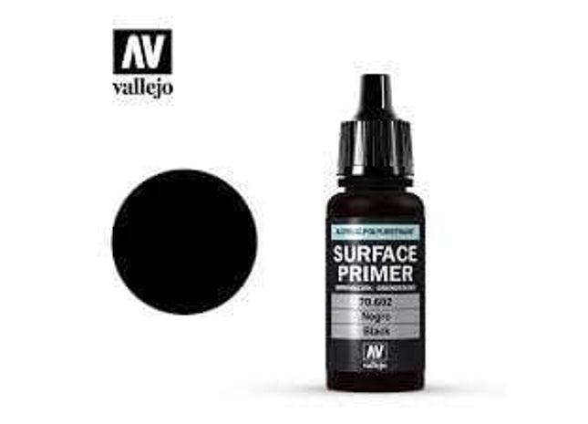 Gamers Guild AZ Vallejo Vallejo: Surface Primer 70.602 Black HobbyTyme