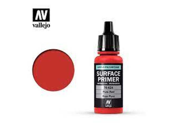 Gamers Guild AZ Vallejo Vallejo: Surface Primer 70.624 Pure Red HobbyTyme