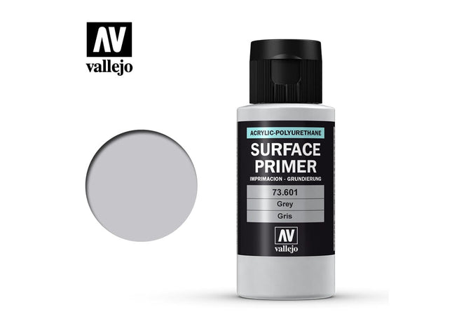 Gamers Guild AZ Vallejo Vallejo: Surface Primer 73.601 Grey 60ml HobbyTyme