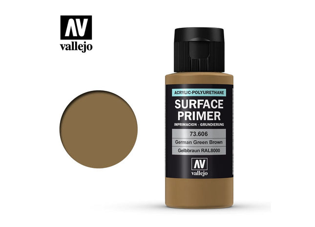 Gamers Guild AZ Vallejo Vallejo: Surface Primer 73.606 German Green Brown 60ml HobbyTyme