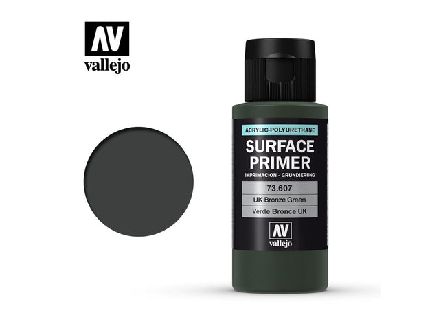 Gamers Guild AZ Vallejo Vallejo: Surface Primer 73.607 UK Bronze Green 60ml HobbyTyme