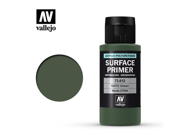 Gamers Guild AZ Vallejo Vallejo: Surface Primer 73.612 NATO Green 60ml HobbyTyme