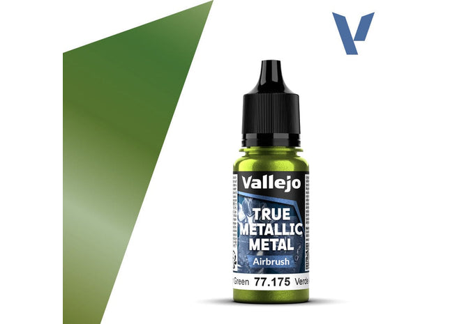 Gamers Guild AZ Vallejo Vallejo True Metallic Metal (Airbrush): Amber Green (18 ml) (Pre-Order) AGD