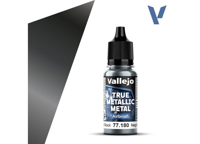 Gamers Guild AZ Vallejo Vallejo True Metallic Metal (Airbrush): Obsidian Black (18 ml) (Pre-Order) AGD