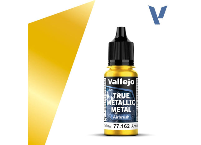 Gamers Guild AZ Vallejo Vallejo True Metallic Metal (Airbrush): Radiant Yellow (18 ml) (Pre-Order) AGD