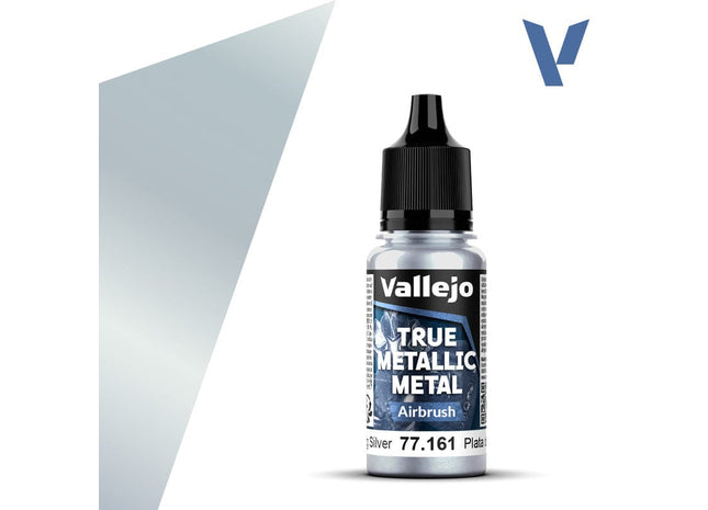 Gamers Guild AZ Vallejo Vallejo True Metallic Metal (Airbrush): Sterling Silver (18 ml) (Pre-Order) AGD