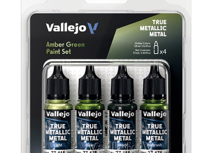 Gamers Guild AZ Vallejo Vallejo: True Metallic Metal - Amber Green Color Set (Pre-Order) ACD Distribution