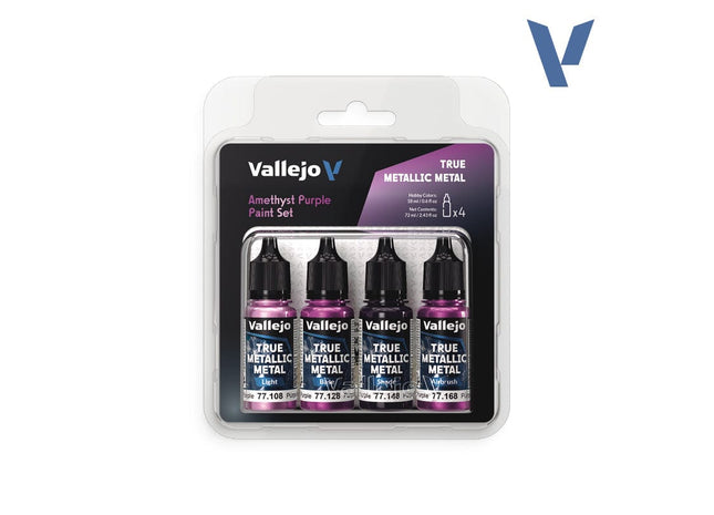 Gamers Guild AZ Vallejo Vallejo True Metallic Metal: Amethyst Purple (4 Color Set) (Pre-Order) AGD