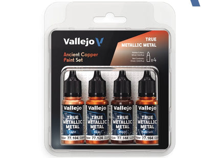 Gamers Guild AZ Vallejo Vallejo True Metallic Metal: Ancient Copper (4 Color Set) (Pre-Order) AGD
