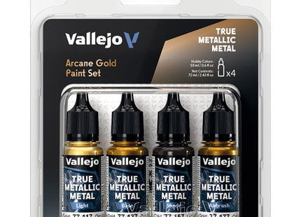 Gamers Guild AZ Vallejo Vallejo: True Metallic Metal - Arcane Gold Color Set (Pre-Order) ACD Distribution
