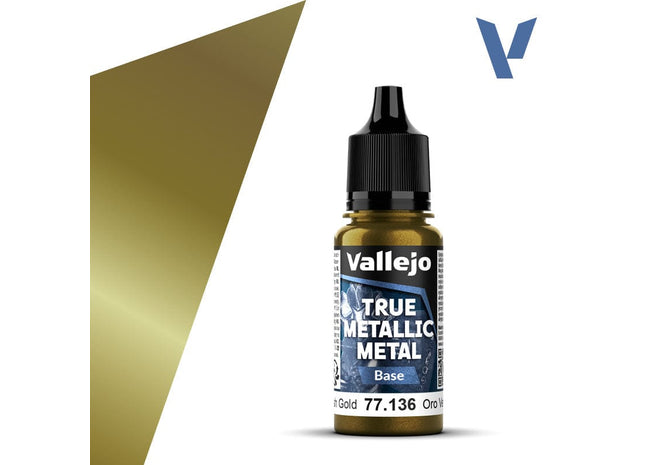 Gamers Guild AZ Vallejo Vallejo True Metallic Metal (Base): Greenish Gold (18 ml) (Pre-Order) AGD