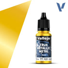 Gamers Guild AZ Vallejo Vallejo True Metallic Metal (Base): Radiant Yellow (18 ml) (Pre-Order) AGD