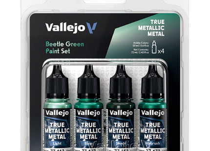 Gamers Guild AZ Vallejo Vallejo: True Metallic Metal - Beetle Green Color Set (Pre-Order) ACD Distribution