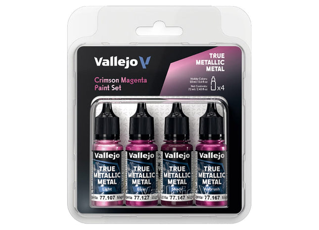 Gamers Guild AZ Vallejo Vallejo: True Metallic Metal - Crimson Magenta Color Set (Pre-Order) ACD Distribution