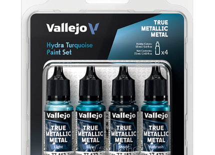 Gamers Guild AZ Vallejo Vallejo: True Metallic Metal - Hydra Turquoise Color Set (Pre-Order) ACD Distribution