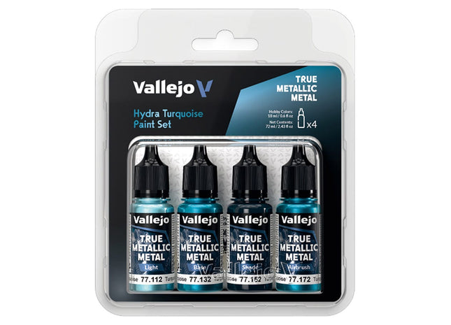 Gamers Guild AZ Vallejo Vallejo: True Metallic Metal - Hydra Turquoise Color Set (Pre-Order) ACD Distribution