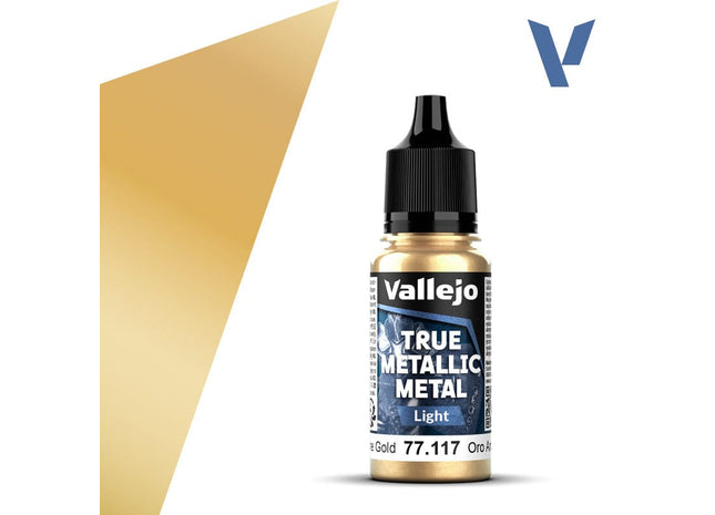 Gamers Guild AZ Vallejo Vallejo True Metallic Metal (Light): Arcane Gold (18 ml) (Pre-Order) AGD