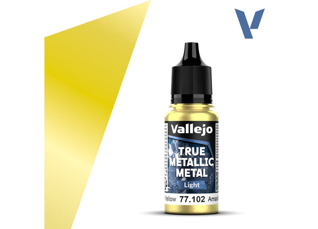 Gamers Guild AZ Vallejo Vallejo True Metallic Metal (Light): Radiant Yellow (18 ml) (Pre-Order) AGD