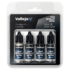 Gamers Guild AZ Vallejo Vallejo: True Metallic Metal - Obsidian Black Color Set (Pre-Order) ACD Distribution