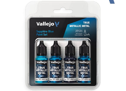 Gamers Guild AZ Vallejo Vallejo True Metallic Metal: Sapphire Blue (4 Color Set) (Pre-Order) AGD