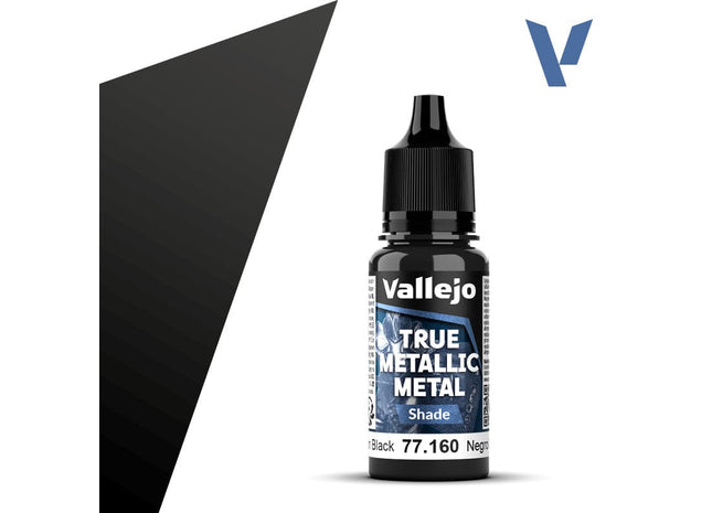 Gamers Guild AZ Vallejo Vallejo True Metallic Metal (Shade): Obsidian Black (18 ml) (Pre-Order) AGD
