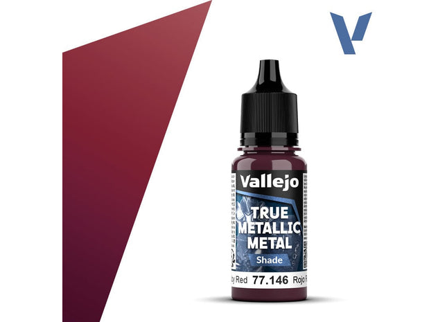 Gamers Guild AZ Vallejo Vallejo True Metallic Metal (Shade): Ruby Red (18 ml) (Pre-Order) AGD