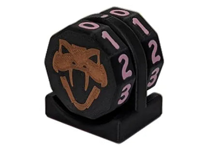 Gamers Guild AZ Viper Sleeves Viper Copperhead Life Counter – Black w/ Pink Viper Sleeves