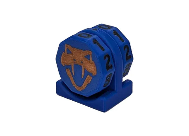 Gamers Guild AZ Viper Sleeves Viper Copperhead Life Counter – Blue w/ Black Viper Sleeves