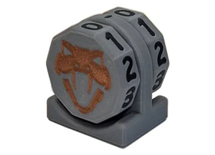 Gamers Guild AZ Viper Sleeves Viper Copperhead Life Counter – Gray w/ Black Viper Sleeves