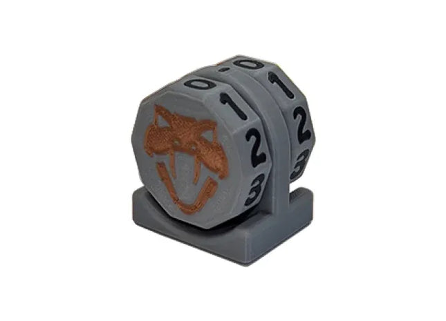 Gamers Guild AZ Viper Sleeves Viper Copperhead Life Counter – Gray w/ Black Viper Sleeves