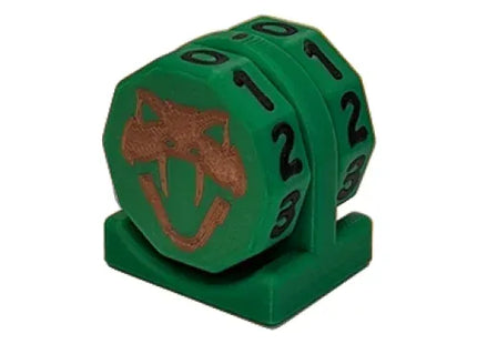 Gamers Guild AZ Viper Sleeves Viper Copperhead Life Counter – Green w/ Black Viper Sleeves