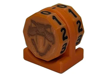 Gamers Guild AZ Viper Sleeves Viper Copperhead Life Counter – Orange w/ Black Viper Sleeves