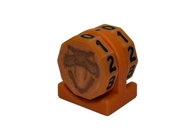 Gamers Guild AZ Viper Sleeves Viper Copperhead Life Counter – Orange w/ Black Viper Sleeves