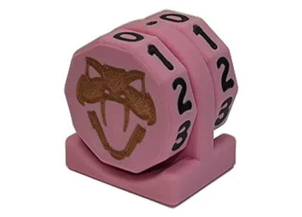 Gamers Guild AZ Viper Sleeves Viper Copperhead Life Counter – Pink w/ Black Viper Sleeves