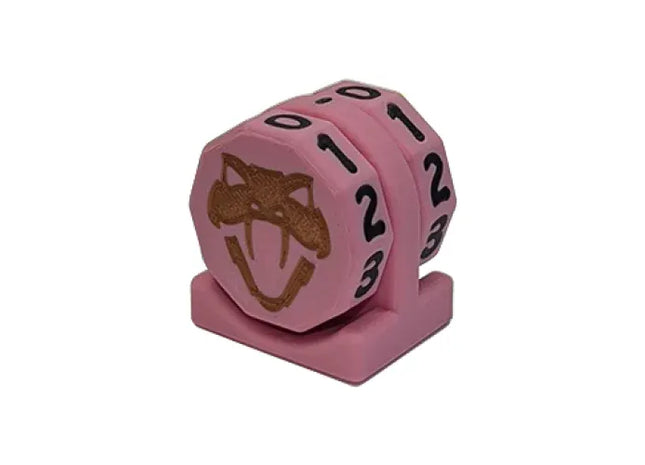 Gamers Guild AZ Viper Sleeves Viper Copperhead Life Counter – Pink w/ Black Viper Sleeves