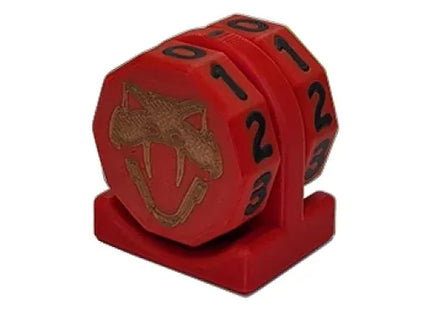 Gamers Guild AZ Viper Sleeves Viper Copperhead Life Counter – Red w/ Black Viper Sleeves