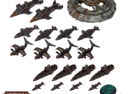 Gamers Guild AZ Warcradle Studios Dystopian Wars: Black Wolf Battlefleet Set Occam Distribution