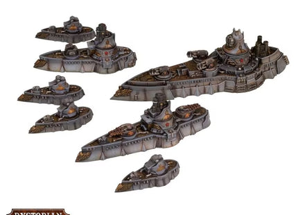 Gamers Guild AZ Warcradle Studios Dystopian Wars: Borodino Battlefleet Set Occam Distribution
