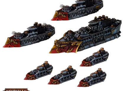 Gamers Guild AZ Warcradle Studios Dystopian Wars: Britannia Battlefleet Set Occam Distribution