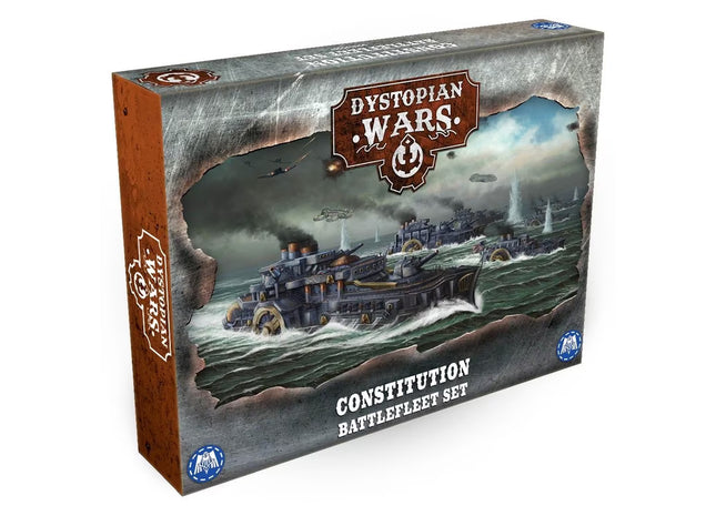 Gamers Guild AZ Warcradle Studios Dystopian Wars: Constitution Battlefleet Set Occam Distribution