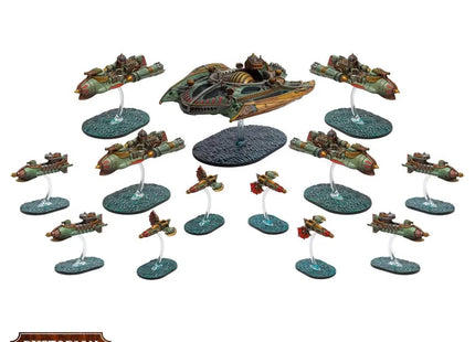 Gamers Guild AZ Warcradle Studios Dystopian Wars: Crimson League Battlefleet Set Occam Distribution