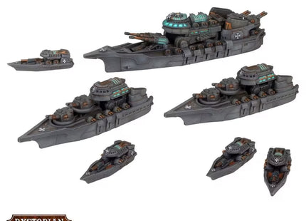 Gamers Guild AZ Warcradle Studios Dystopian Wars: Elector Battlefleet Set Occam Distribution