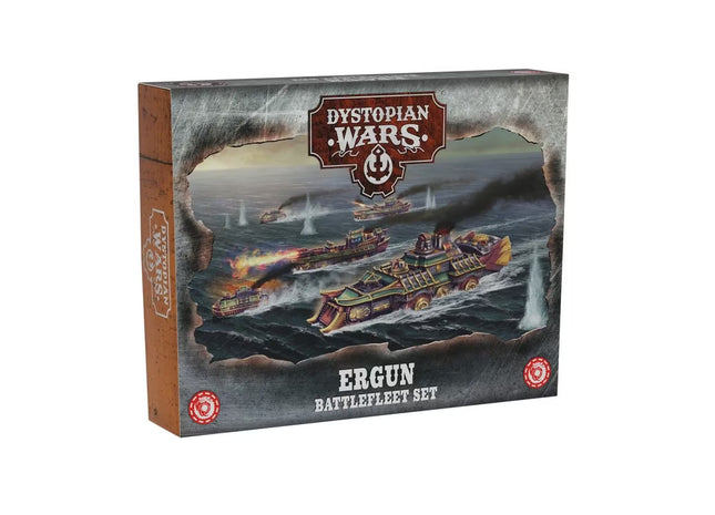Gamers Guild AZ Warcradle Studios Dystopian Wars: Ergun Battlefleet Set Occam Distribution