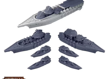 Gamers Guild AZ Warcradle Studios Dystopian Wars: Falkenstein Battlefleet Set Occam Distribution